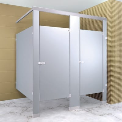 Overhead Braced floor mounted overhead brace toilet partitions
