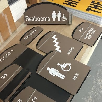pile of signs