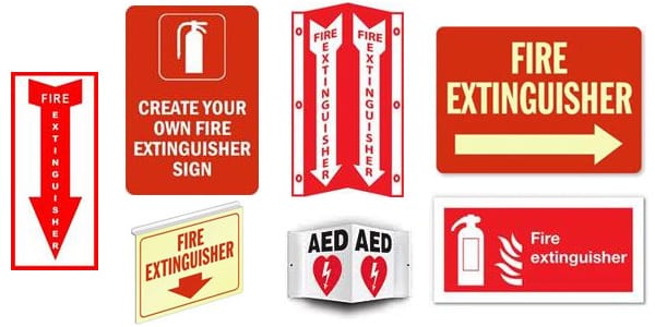 fire safety signage & demarcation